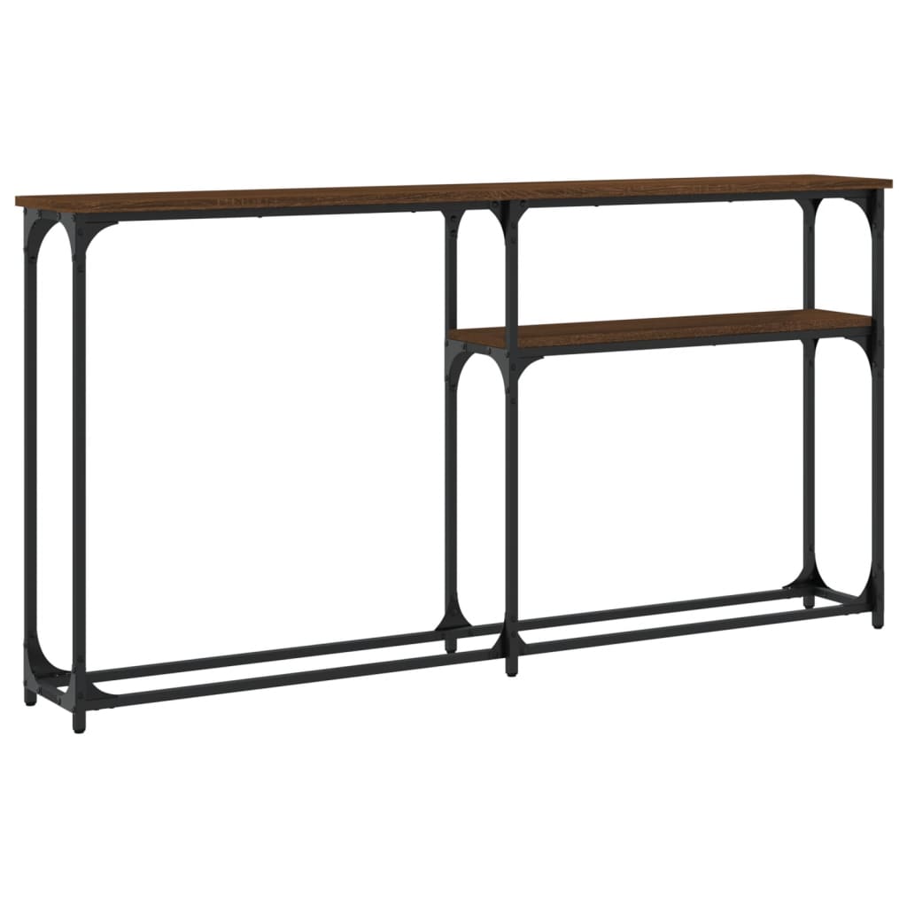 Konsollbord Røkt Eik 145X22,5X75 Cm Konstruert Tre