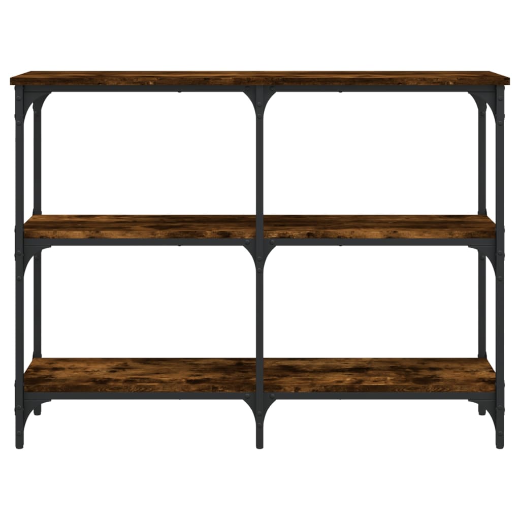 Konsollbord Røkt Eik 100X29X75 Cm Konstruert Tre