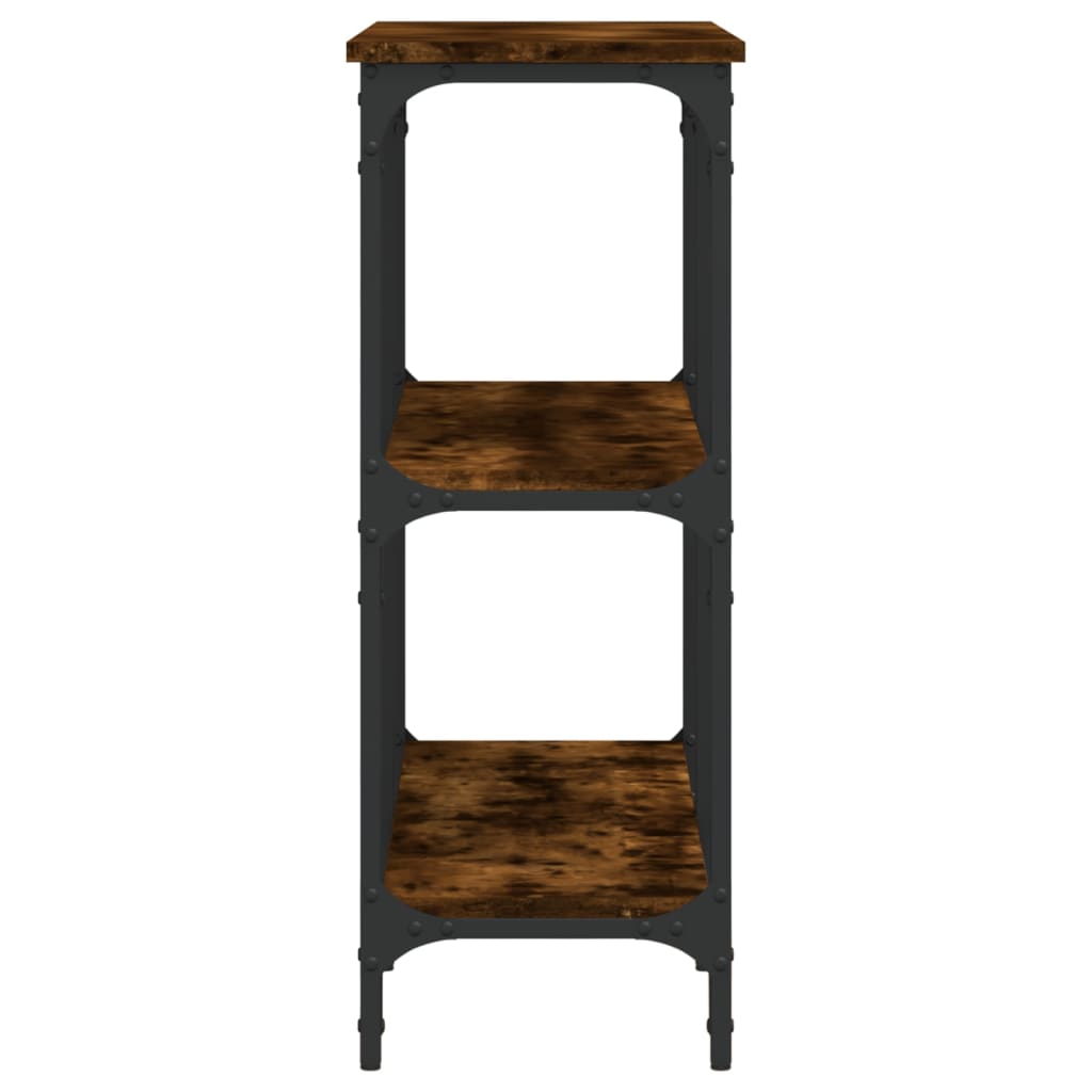 Konsollbord Røkt Eik 100X29X75 Cm Konstruert Tre