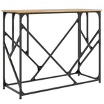 Konsollbord Sonoma Eik 100X40X80 Cm Konstruert Tre