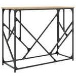Konsollbord Sonoma Eik 100X40X80 Cm Konstruert Tre