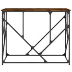 Konsollbord Røkt Eik 100X40X80 Cm Konstruert Tre