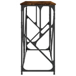 Konsollbord Røkt Eik 100X40X80 Cm Konstruert Tre