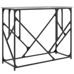 Konsollbord Grå Sonoma 100X40X80 Cm Konstruert Tre