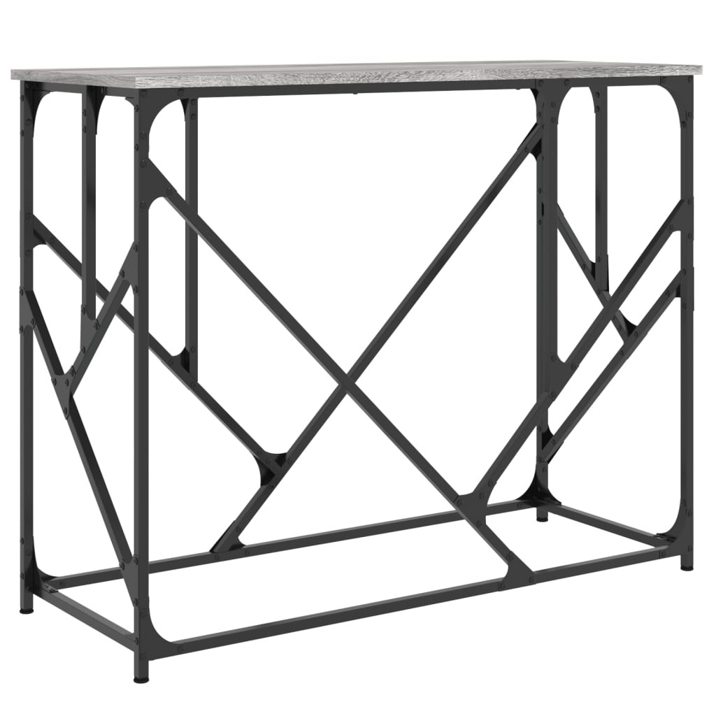 Konsollbord Grå Sonoma 100X40X80 Cm Konstruert Tre