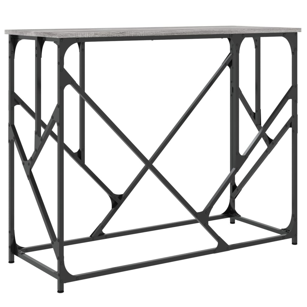 Konsollbord Grå Sonoma 100X40X80 Cm Konstruert Tre