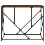 Konsollbord Brun Eik 100X40X80 Cm Konstruert Tre