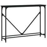 Konsollbord Svart 102X22,5X75 Cm Konstruert Tre