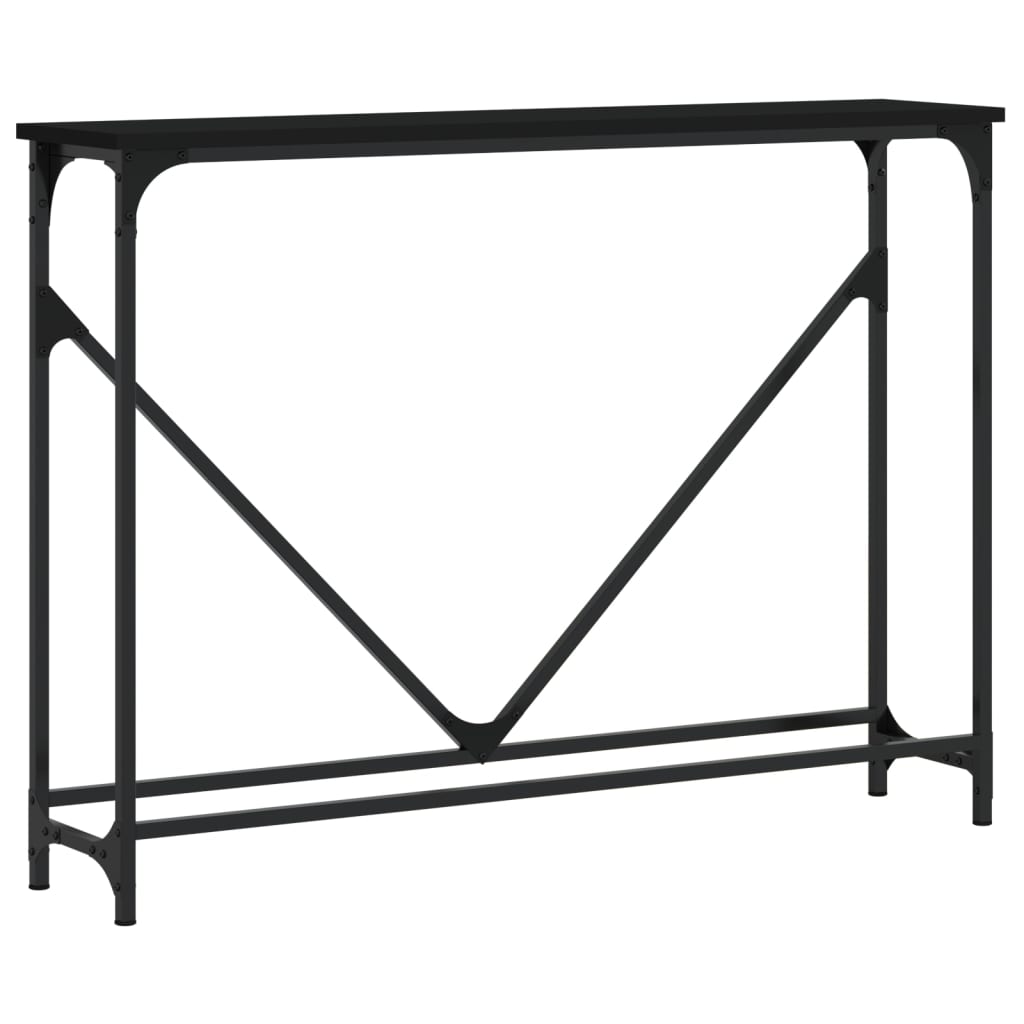 Konsollbord Svart 102X22,5X75 Cm Konstruert Tre