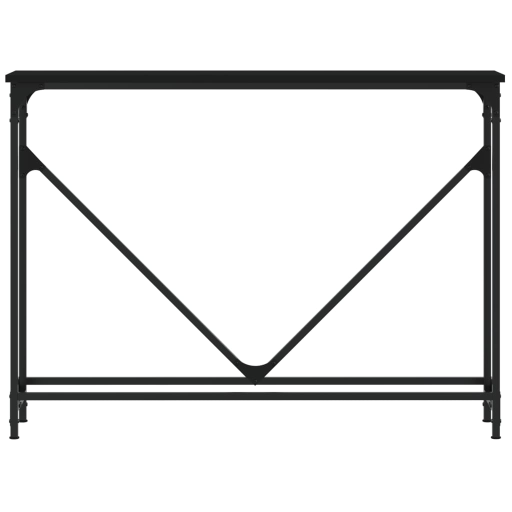 Konsollbord Svart 102X22,5X75 Cm Konstruert Tre