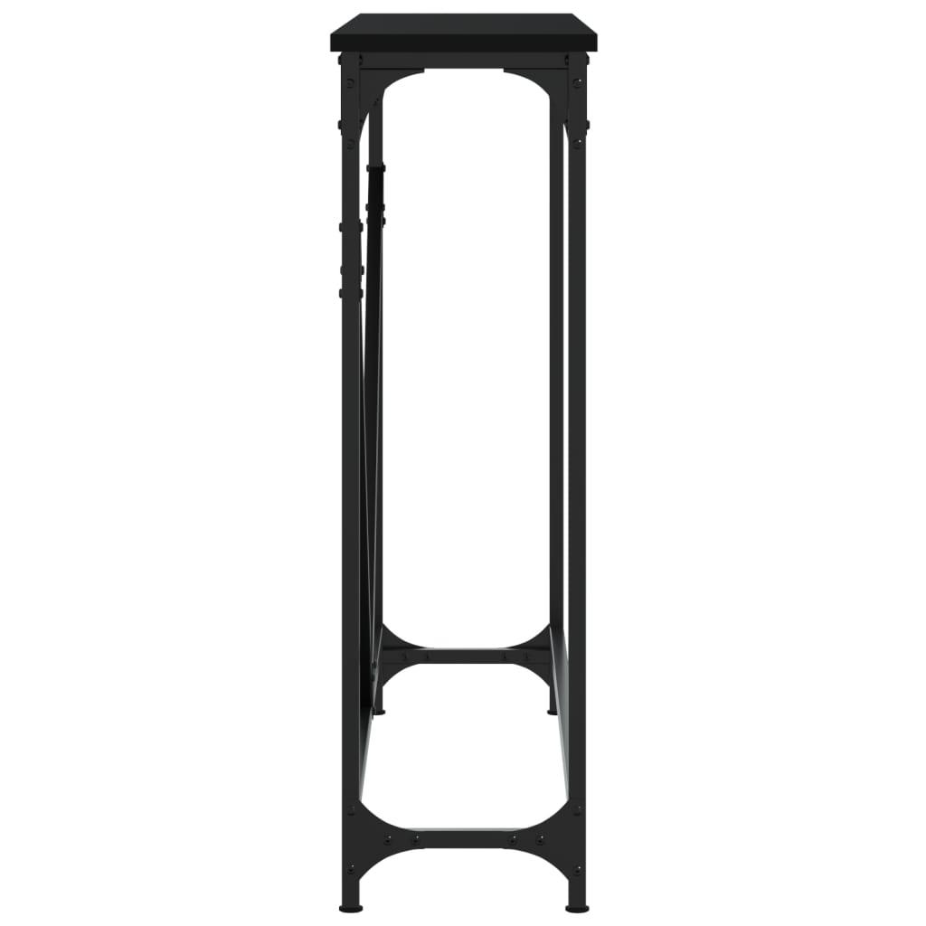Konsollbord Svart 102X22,5X75 Cm Konstruert Tre