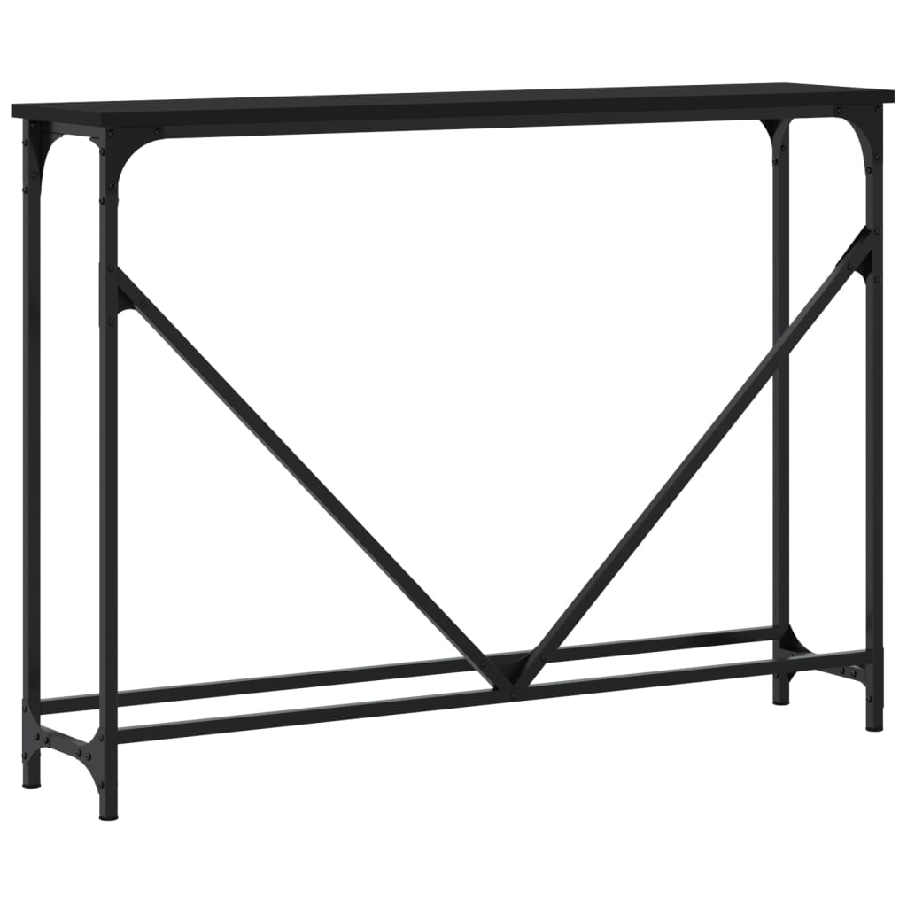 Konsollbord Svart 102X22,5X75 Cm Konstruert Tre