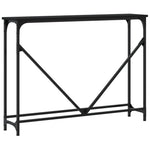 Konsollbord Svart 102X22,5X75 Cm Konstruert Tre