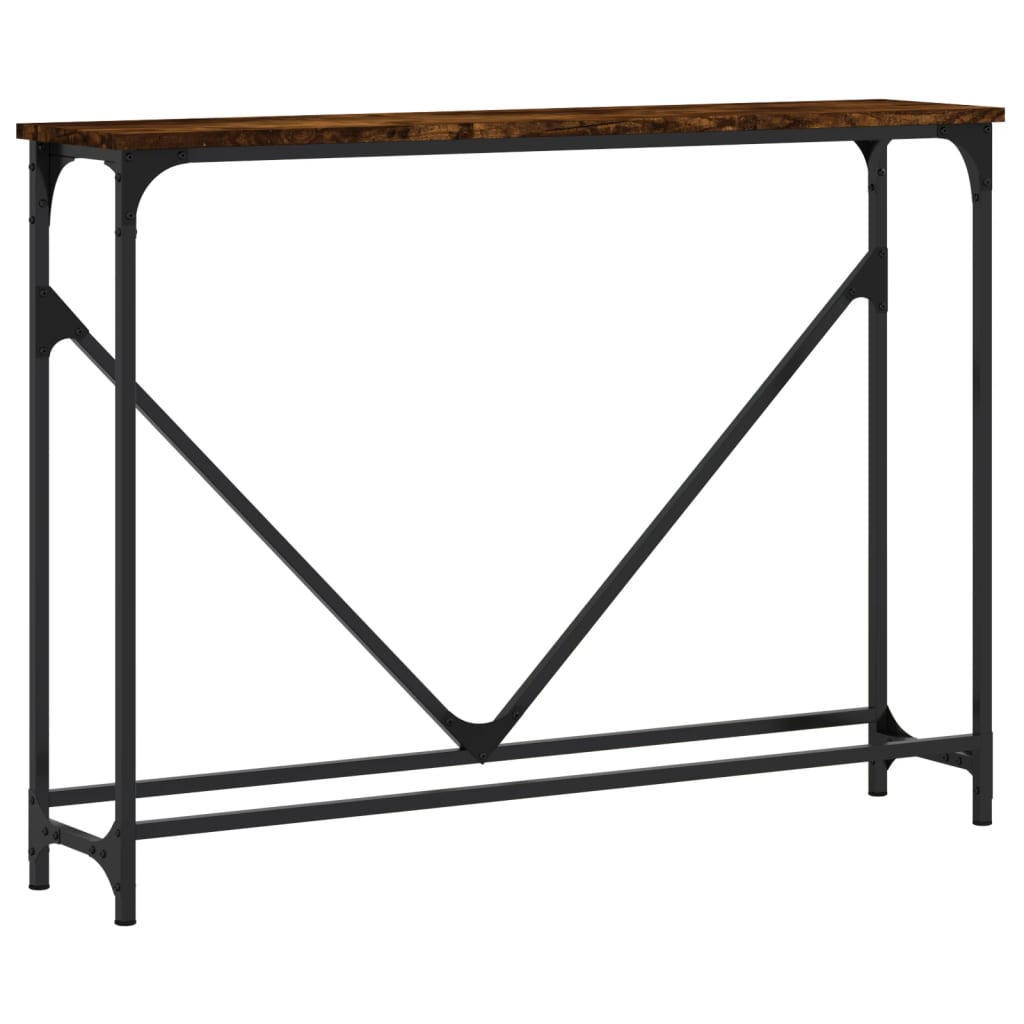 Konsollbord Røkt Eik 102X22,5X75 Cm Konstruert Tre
