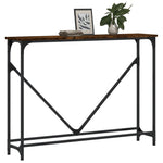 Konsollbord Røkt Eik 102X22,5X75 Cm Konstruert Tre