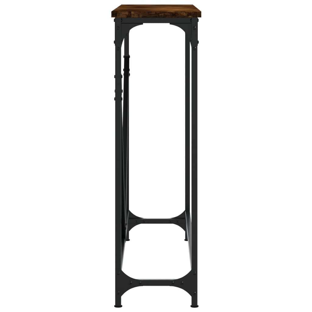 Konsollbord Røkt Eik 102X22,5X75 Cm Konstruert Tre