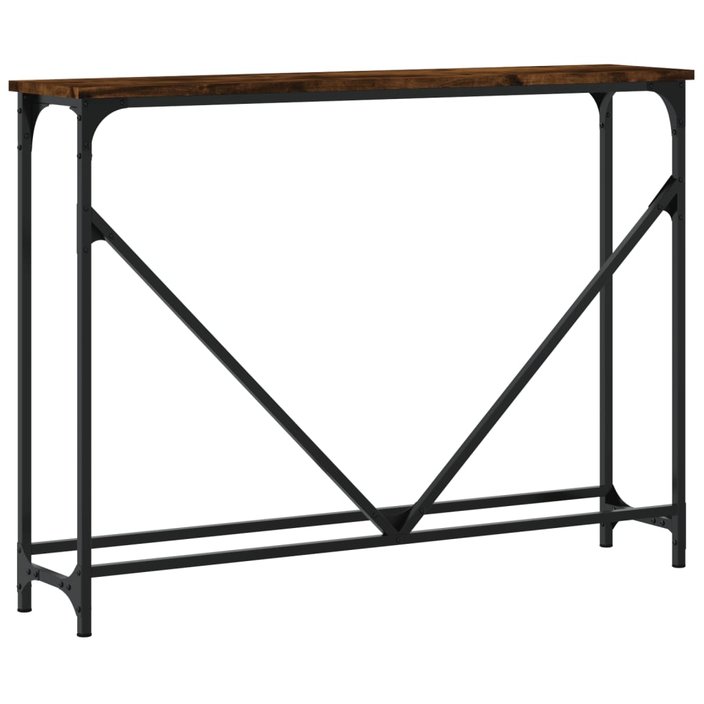 Konsollbord Røkt Eik 102X22,5X75 Cm Konstruert Tre