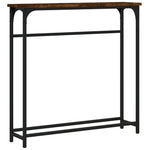 Konsollbord Røkt Eik 75X19,5X75 Cm Konstruert Tre