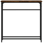 Konsollbord Røkt Eik 75X19,5X75 Cm Konstruert Tre