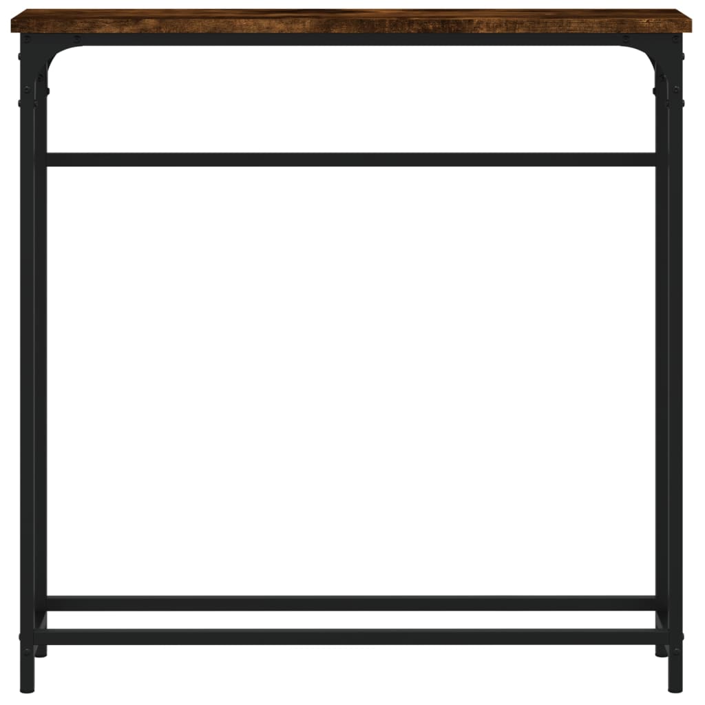 Konsollbord Røkt Eik 75X19,5X75 Cm Konstruert Tre