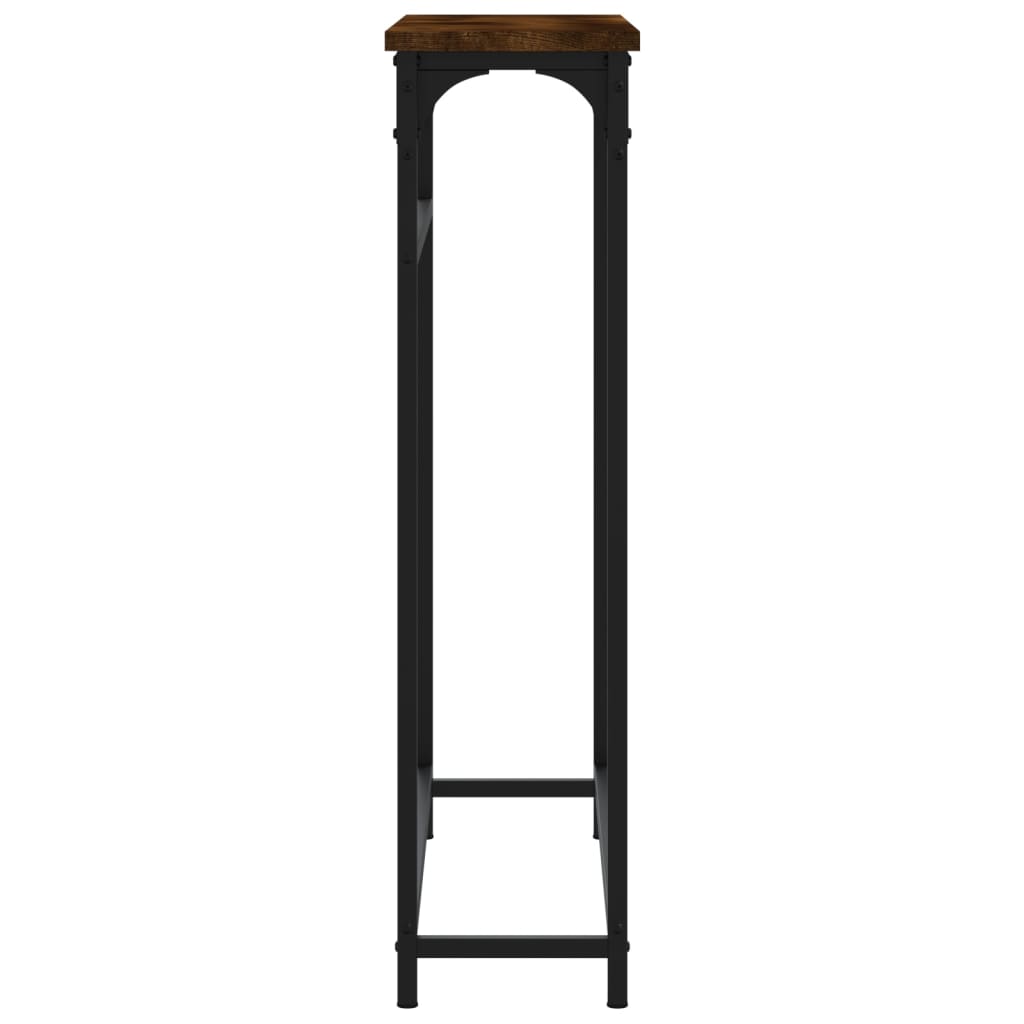 Konsollbord Røkt Eik 75X19,5X75 Cm Konstruert Tre