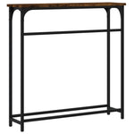Konsollbord Røkt Eik 75X19,5X75 Cm Konstruert Tre