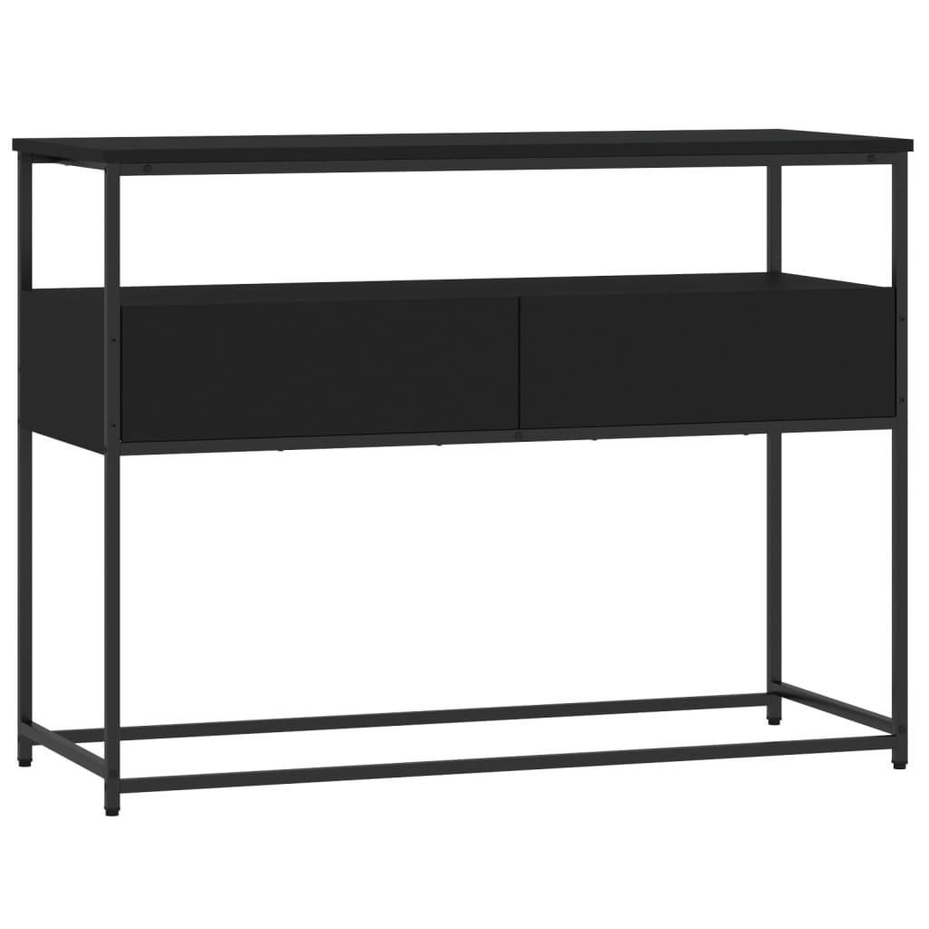 Konsollbord Svart 100X40X75 Cm Konstruert Tre