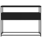 Konsollbord Svart 100X40X75 Cm Konstruert Tre