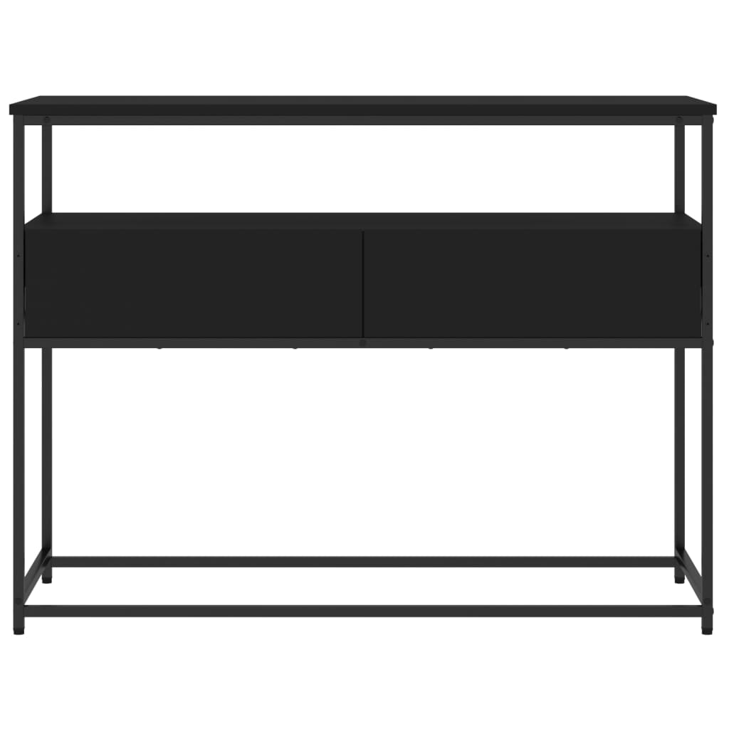 Konsollbord Svart 100X40X75 Cm Konstruert Tre