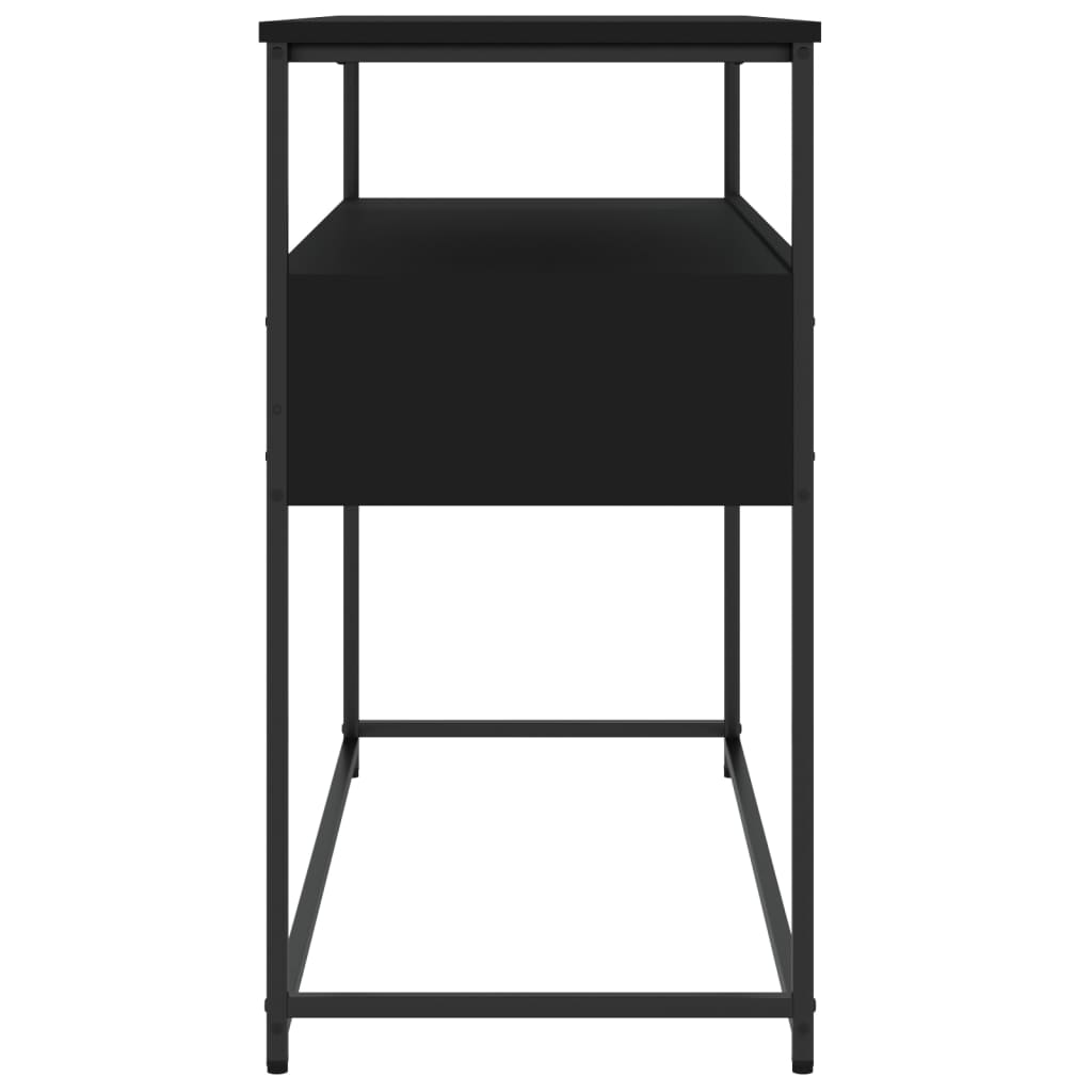 Konsollbord Svart 100X40X75 Cm Konstruert Tre