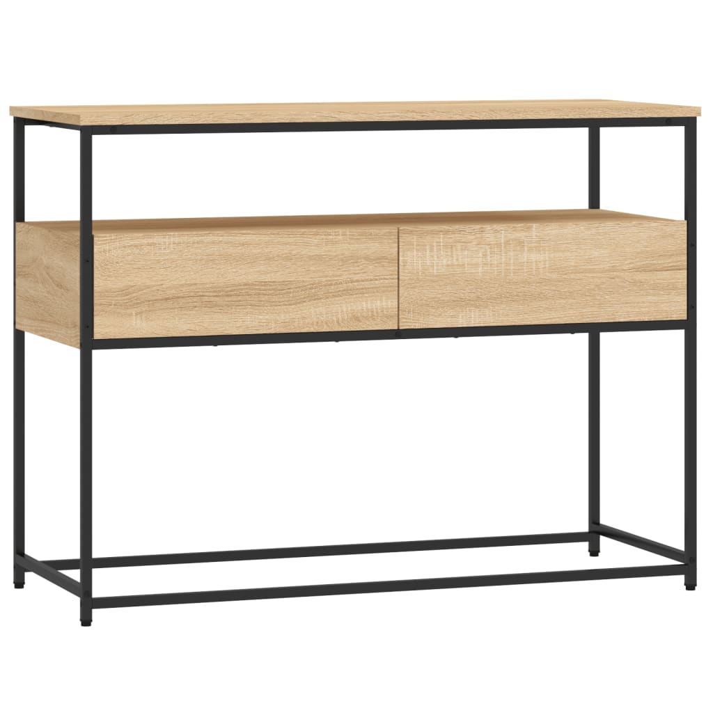 Konsollbord Sonoma Eik 100X40X75 Cm Konstruert Tre