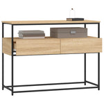 Konsollbord Sonoma Eik 100X40X75 Cm Konstruert Tre