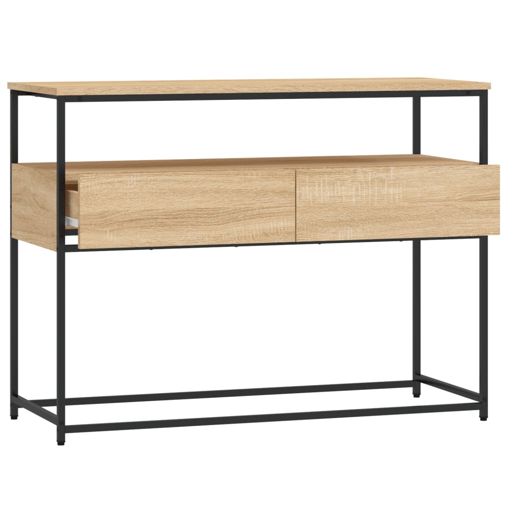Konsollbord Sonoma Eik 100X40X75 Cm Konstruert Tre