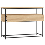 Konsollbord Sonoma Eik 100X40X75 Cm Konstruert Tre