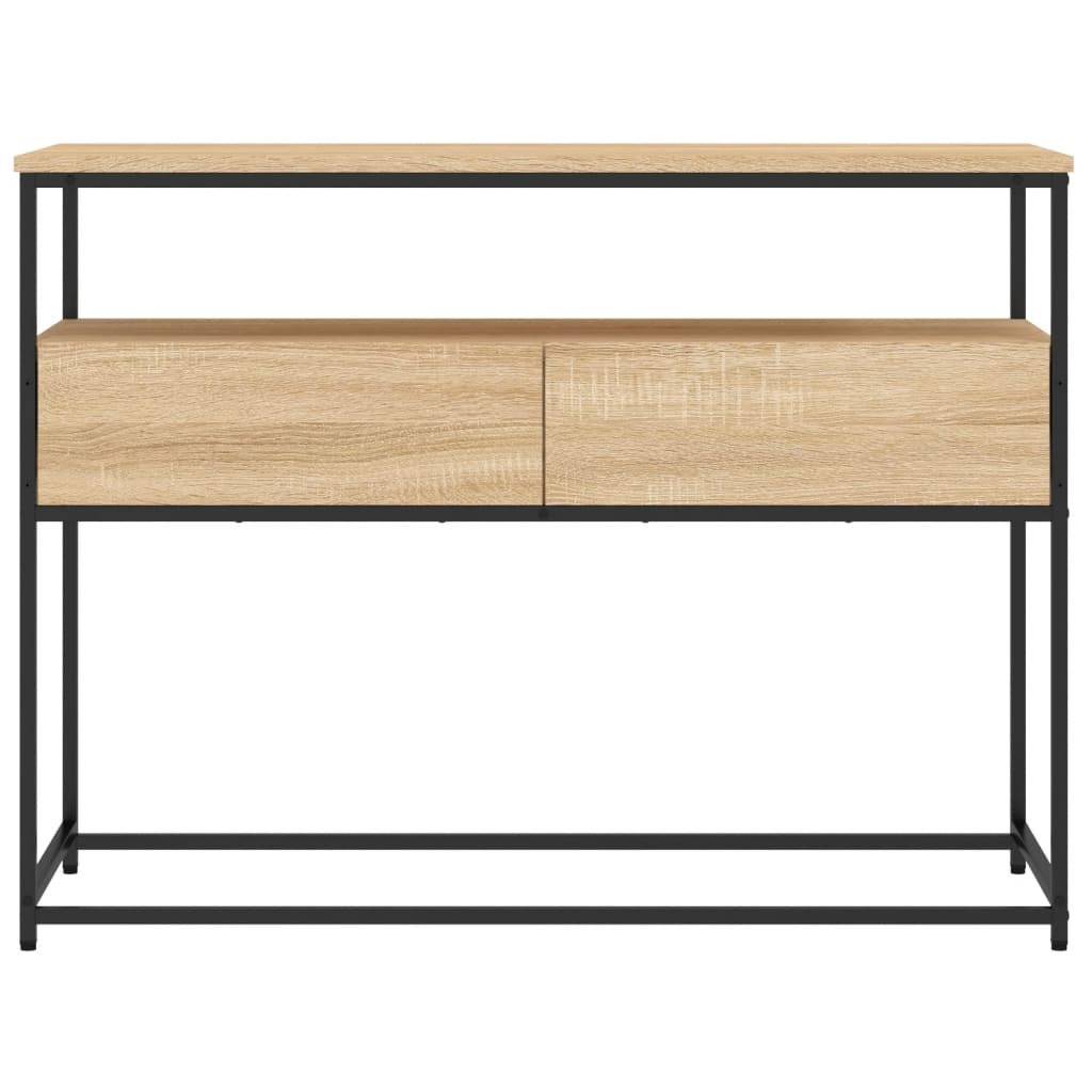 Konsollbord Sonoma Eik 100X40X75 Cm Konstruert Tre