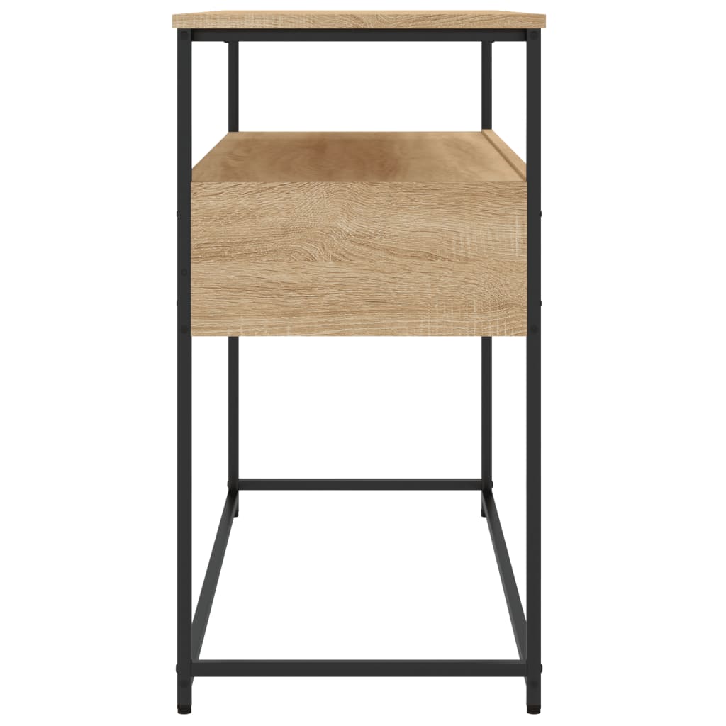 Konsollbord Sonoma Eik 100X40X75 Cm Konstruert Tre