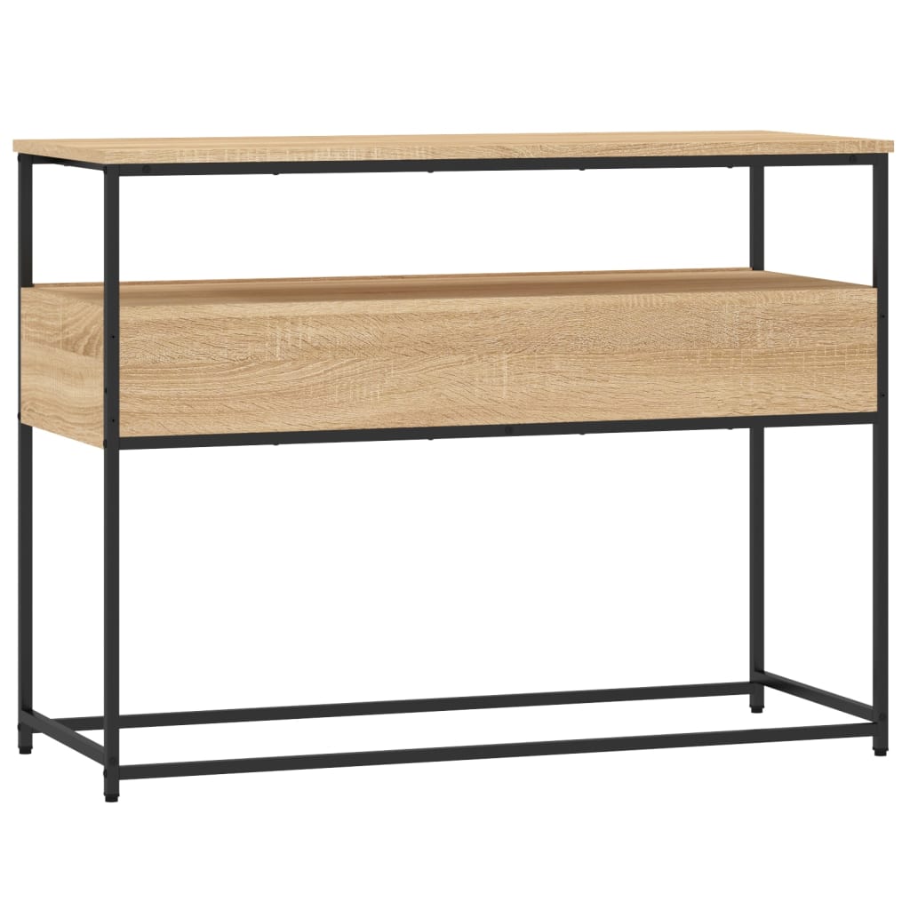 Konsollbord Sonoma Eik 100X40X75 Cm Konstruert Tre