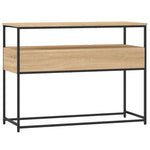 Konsollbord Sonoma Eik 100X40X75 Cm Konstruert Tre