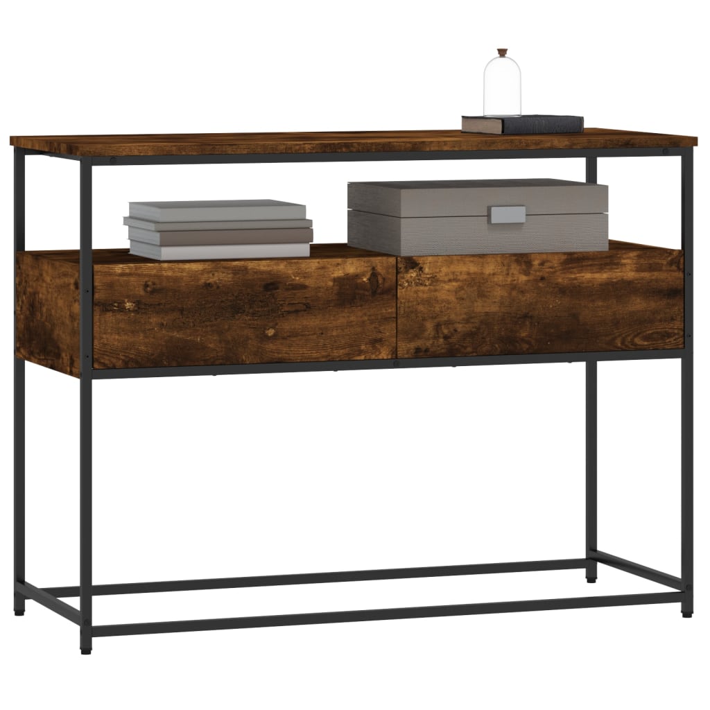 Konsollbord Sonoma Eik 100X40X75 Cm Konstruert Tre