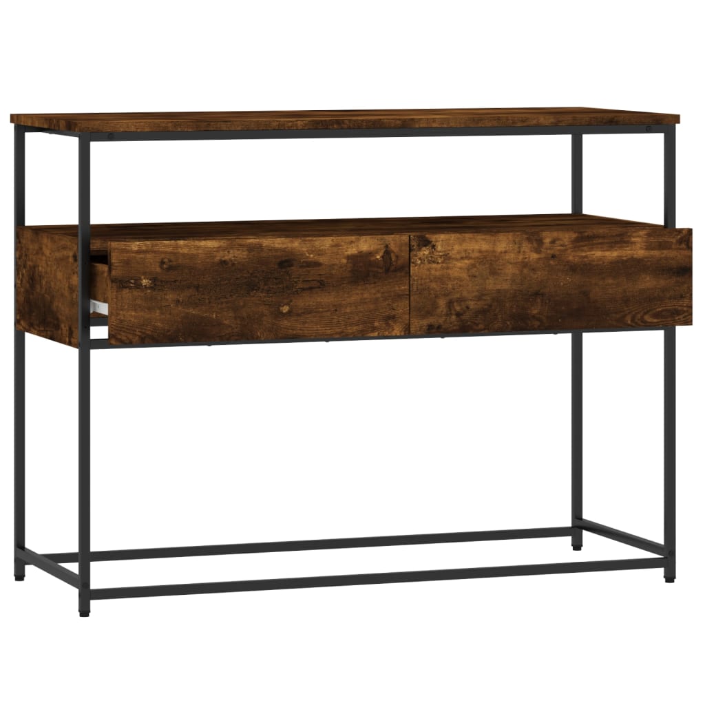 Konsollbord Sonoma Eik 100X40X75 Cm Konstruert Tre