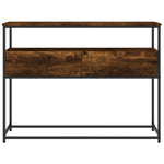 Konsollbord Sonoma Eik 100X40X75 Cm Konstruert Tre