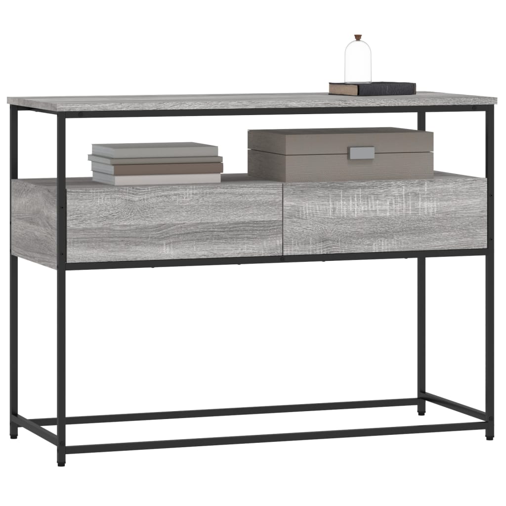 Konsollbord Grå Sonoma 100X40X75 Cm Konstruert Tre