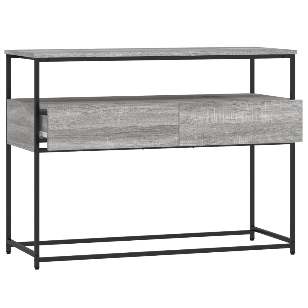 Konsollbord Grå Sonoma 100X40X75 Cm Konstruert Tre