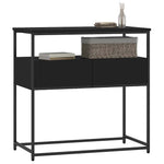 Konsollbord Svart 75X40X75 Cm Konstruert Tre