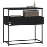 Konsollbord Svart 75X40X75 Cm Konstruert Tre