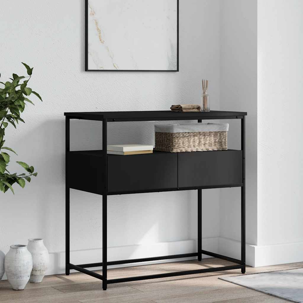 Konsollbord Svart 75X40X75 Cm Konstruert Tre