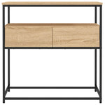 Konsollbord Sonoma Eik 75X40X75 Cm Konstruert Tre