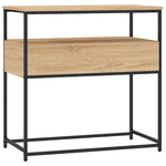 Konsollbord Sonoma Eik 75X40X75 Cm Konstruert Tre