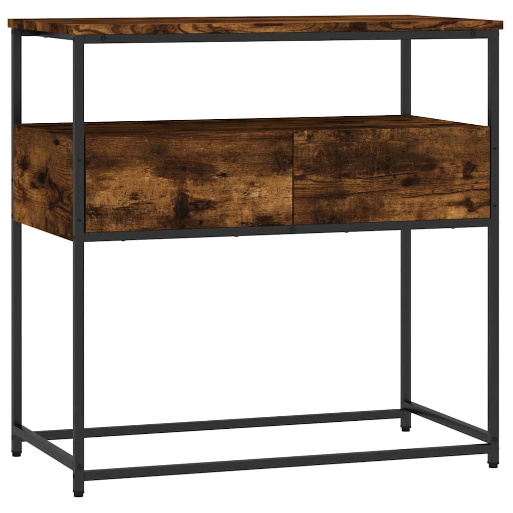 Konsollbord Røkt Eik 75X40X75 Cm Konstruert Tre