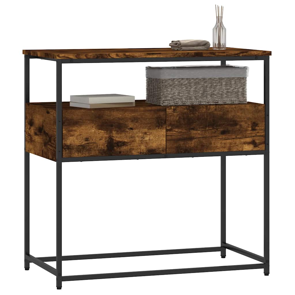 Konsollbord Røkt Eik 75X40X75 Cm Konstruert Tre